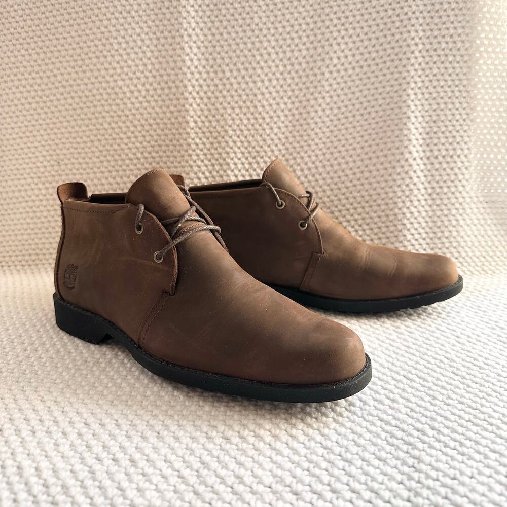 Timberland Brown Nubuck Leather Earthkeepers City Chukka Boots NIB 9.5